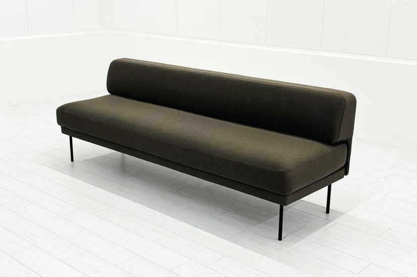 コクヨ ロビーソファー 中古 3人用ソファ 中古オフィス家具 2100/670/750 ブラウン系色画像
