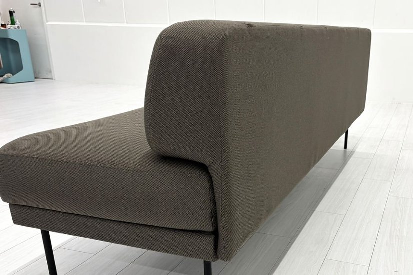 コクヨ ロビーソファー 中古 3人用ソファ 中古オフィス家具 2100/670/750 ブラウン系色画像