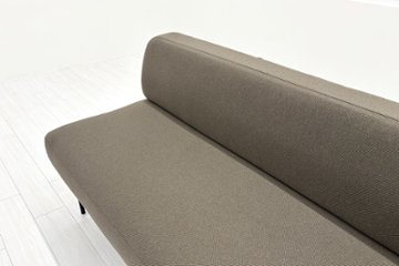 コクヨ ロビーソファー 中古 3人用ソファ 中古オフィス家具 2100/670/750 ブラウン系色画像