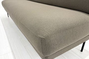 コクヨ ロビーソファー 中古 3人用ソファ 中古オフィス家具 2100/670/750 ブラウン系色画像