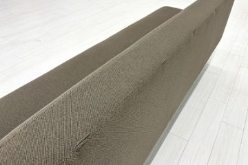 コクヨ ロビーソファー 中古 3人用ソファ 中古オフィス家具 2100/670/750 ブラウン系色画像