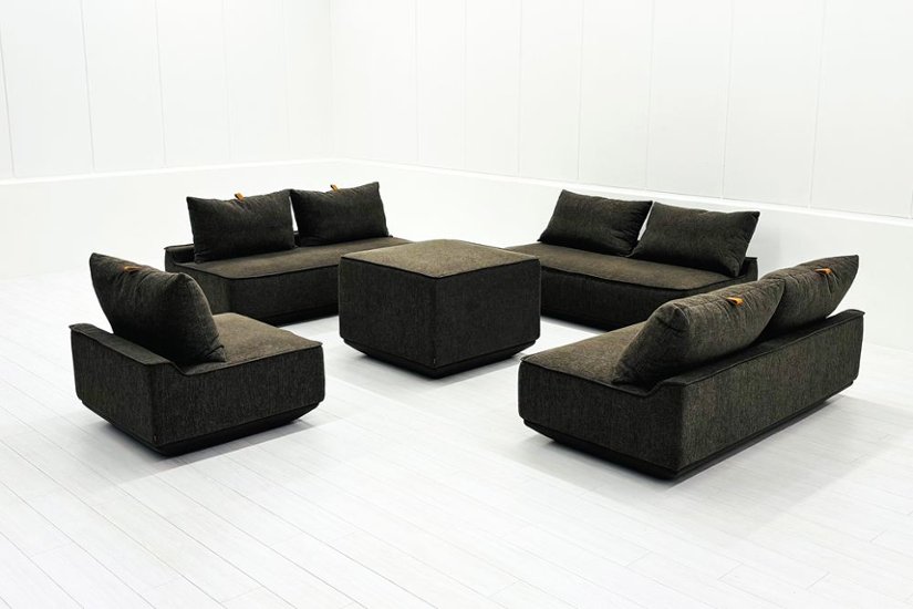 【5点セット】 コクヨ リクライニングソファー メッティ METTI 中古 中古オフィス家具 ブラウン系色 定価122万画像