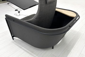 コクヨ ソロワークブース ドップ コンパクトタイプ 中古 dop 1人用ソファ 中古オフィス家具 ラウンジチェア 1170/1285/900画像