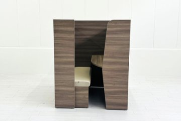 Bresta 個室ブース オカムラ ブレスタ 中古 集中ブース 中古オフィス家具 ソファブース 1200/1200/1460 左ソファ画像