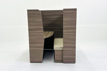 Bresta 個室ブース オカムラ ブレスタ 中古 集中ブース 中古オフィス家具 ソファブース 1200/1200/1460 右ソファ画像