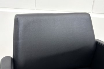 オカムラ 8346Mシリーズ ミーティングチェア 【4脚セット】 多目的チェア 中古オフィス家具 応接椅子 上下昇降タイプ ブラック画像