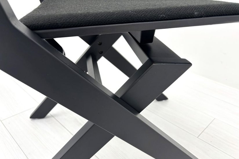 コクヨ デイズオフィス ウッドサイド 中古 ミーティングチェア DAYS OFFICE wood side 中古オフィス家具 ブラック画像