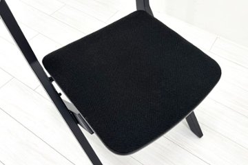 コクヨ デイズオフィス ウッドサイド 中古 ミーティングチェア DAYS OFFICE wood side 中古オフィス家具 ブラック画像