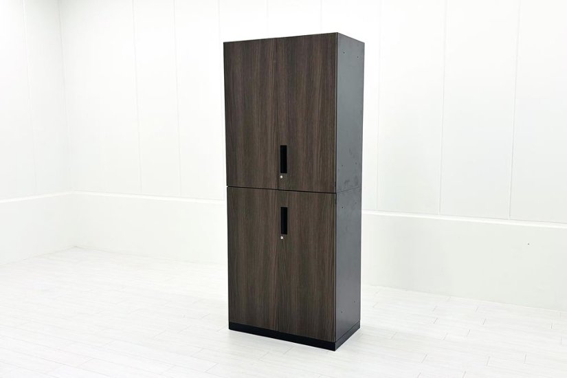 コクヨ エディア 中古キャビネット 両開き書庫 【上下セット】 収納家具 中古オフィス家具 900/500/2170画像