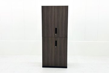 コクヨ エディア 中古キャビネット 両開き書庫 【上下セット】 収納家具 中古オフィス家具 900/500/2170画像
