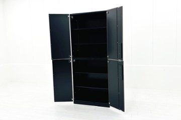 コクヨ エディア 中古キャビネット 両開き書庫 【上下セット】 収納家具 中古オフィス家具 900/500/2170画像