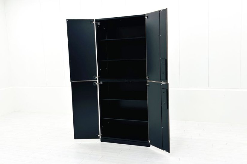 コクヨ エディア 中古キャビネット 両開き書庫 【上下セット】 収納家具 中古オフィス家具 900/500/2170画像