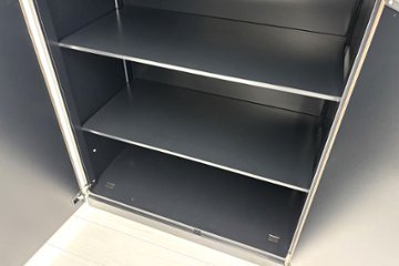コクヨ エディア 中古キャビネット 両開き書庫 【上下セット】 収納家具 中古オフィス家具 900/500/2170画像