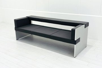 コクヨ アニカ ロビーベンチ 中古 ANIKA 長椅子 ロビーソファ 中古オフィス家具 2100/670/750 グレーの画像