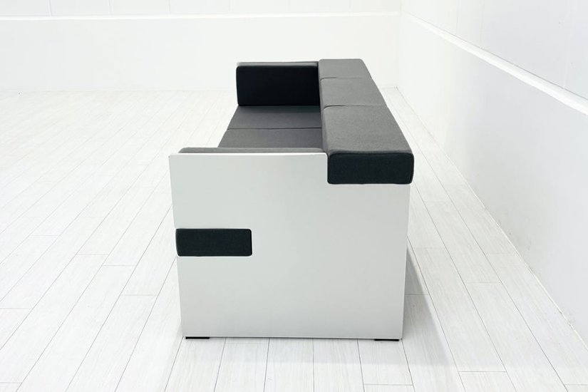 コクヨ アニカ ロビーベンチ 中古 ANIKA 長椅子 ロビーソファ 中古オフィス家具 2100/670/750 グレー画像