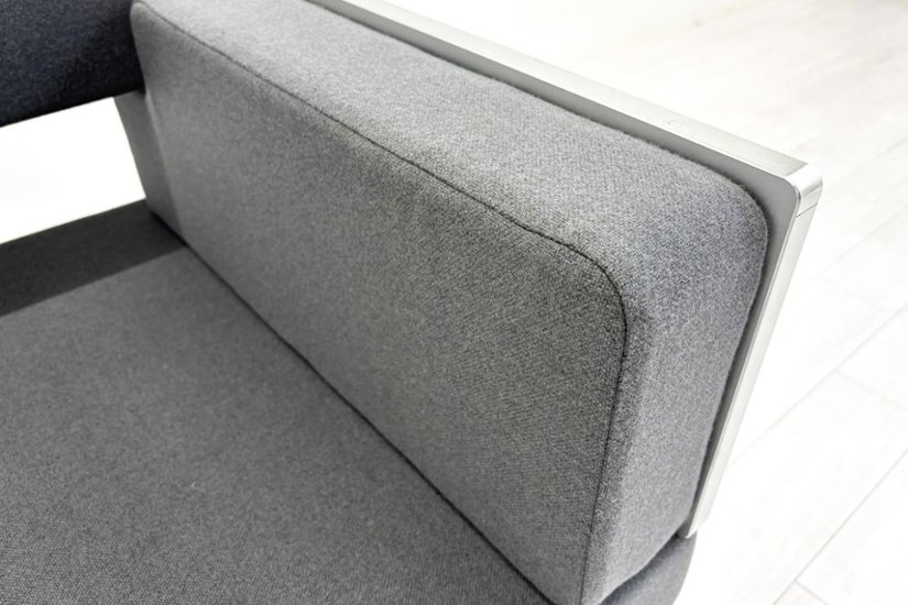コクヨ アニカ ロビーベンチ 中古 ANIKA 長椅子 ロビーソファ 中古オフィス家具 2100/670/750 グレー画像