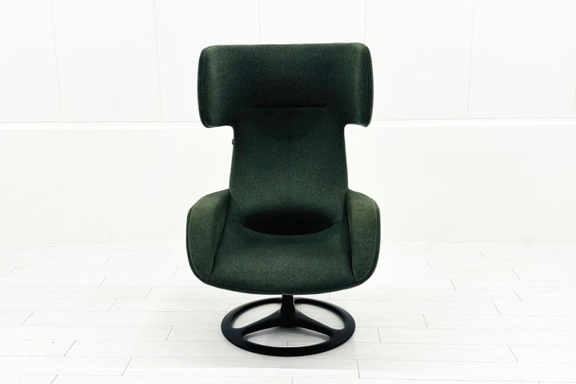 オカムラ ライブス ミーティングチェア 中古 多目的チェア パーソナルチェア Lives Personal Chair 中古オフィス家具 ダークグリーン画像