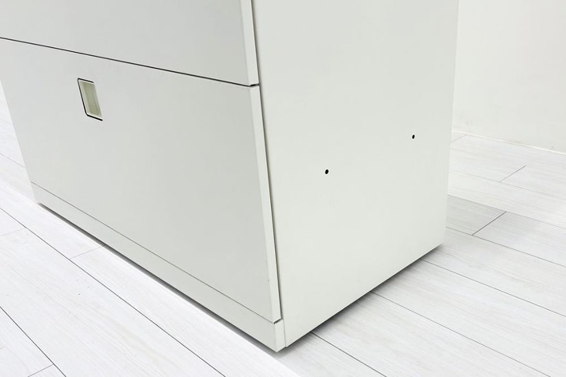 ラテラル書庫 3段ラテラル 中古 オカムラ レクトライン キャビネット 中古オフィス家具 天板付 900/450/1120画像