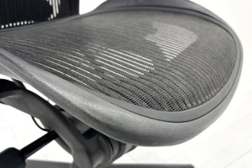 ハーマンミラー アーロンチェア Bサイズ フル装備 中古 ポスチャーフィット Herman Miller Aeron Chair 中古オフィス家具 肘レバー画像