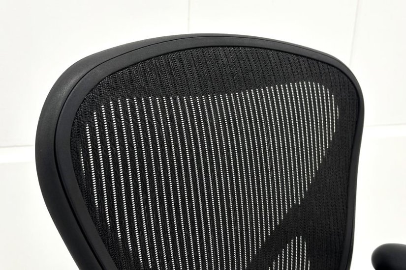ハーマンミラー アーロンチェア Bサイズ フル装備 中古 ポスチャーフィット Herman Miller Aeron Chair 中古オフィス家具 肘レバー画像