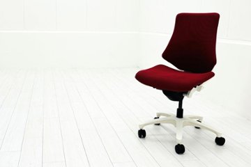 イトーキ エフチェア ローバック 中古 クッション 肘無 事務椅子 ITOKI 中古オフィス家具 レッドの画像