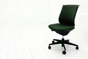 コクヨ ウィザードチェア 肘無 中古 2020年製 ウィザード3 ローバック 中古オフィス家具 KOKUYO Wizard3 グリーンの画像
