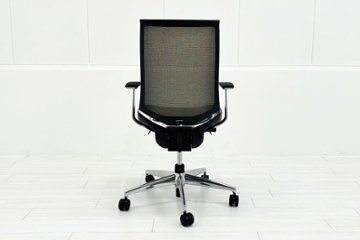 コクヨ Bezel(ベゼル)シリーズ 中古 2020年製 クッション KOKUYO テクスチャードメッシュ 固定肘 中古オフィス家具画像