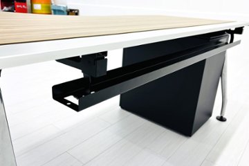 コクヨ サイビ サイドリターンテーブル 3段ワゴン付 L型デスク SAIBI 中古 中古オフィス家具 1600/1200/720画像