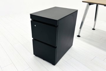 コクヨ サイビ サイドリターンテーブル 3段ワゴン付 L型デスク SAIBI 中古 中古オフィス家具 1600/1200/720画像