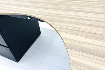 コクヨ サイビ サイドリターンテーブル 3段ワゴン付 L型デスク SAIBI 中古 中古オフィス家具 1600/1200/720画像
