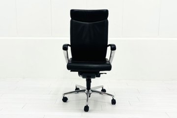 【ポリッシュ脚ピカピカ磨き有！】 イトーキ プレクサスチェア 中古 役員チェア ハイバック エグゼクティブチェア 中古オフィス家具画像