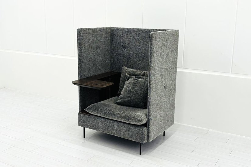 オリバー ブースソファ ワークブース 中古 パーテーション ラウンジソファ 1人用ソファ 中古オフィス家具 920/820/1270画像
