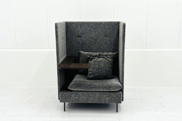 オリバー ブースソファ ワークブース 中古 パーテーション ラウンジソファ 1人用ソファ 中古オフィス家具 920/820/1270画像
