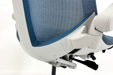 【未使用 2026年製】アクトチェア 中古 イトーキ Act 可動肘 ランバーサポート 事務椅子 ITOKI 中古オフィス家具 ダックブルー画像