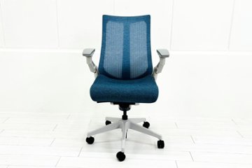 【未使用 2026年製】アクトチェア 中古 イトーキ Act 可動肘 ランバーサポート 事務椅子 ITOKI 中古オフィス家具 ダックブルー画像