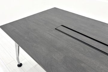 木目天板 コクヨ サイビ 中古 小型会議テーブル KOKUYO saibi 会議机 ミーティングテーブル 中古オフィス家具 1800/900/720画像