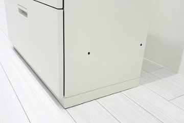 中古キャビネット 3段ラテラル(引き出し)書庫 プラス ホワイト キャビネット 中古オフィス家具 900/450/1125画像