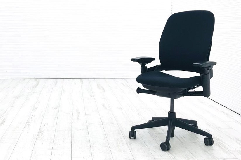 リープチェア V2 中古 スチールケース  ブラック クッション Steelcase Leap 中古オフィス家具 OAチェア画像