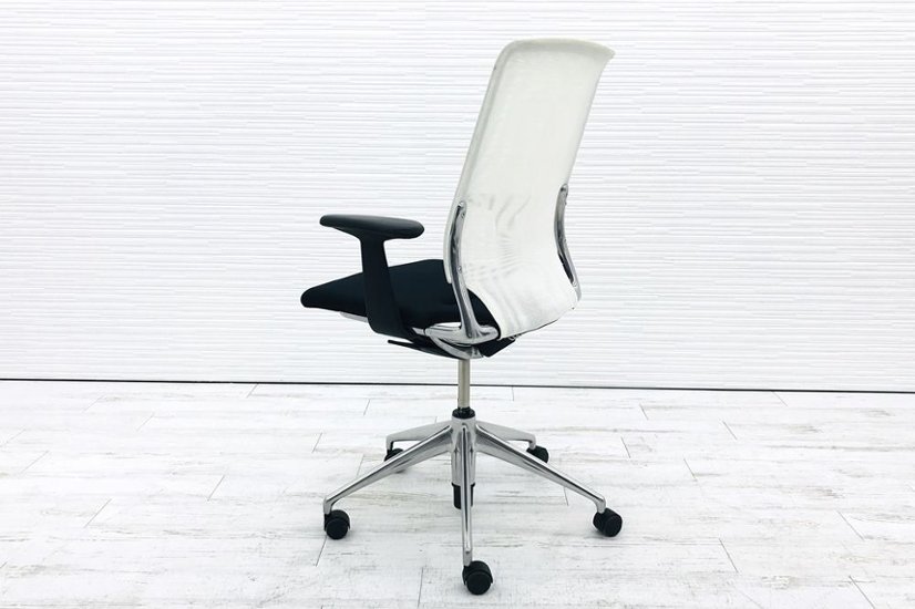 メダチェア 中古 ヴィトラ Vitra メダ MEDA  肘付 中古オフィス家具 座ブラック 背ホワイト画像