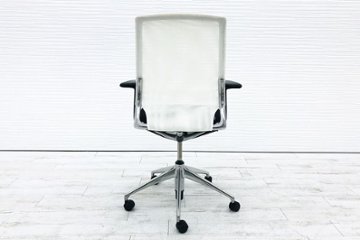 メダチェア 中古 ヴィトラ Vitra メダ MEDA  肘付 中古オフィス家具 座ブラック 背ホワイト画像