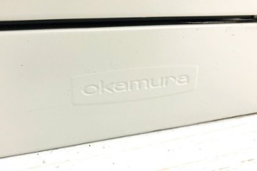 オカムラ 42シリーズ 両開き書庫 キャビネット 900×450×1100mm 中古キャビネット スチール書庫 中古オフィス家具 4239ZZ Z13画像