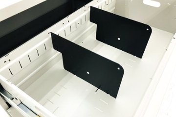 オカムラ 42シリーズ 中古キャビネット 900×450×2150㎜ 【上下セット】 収納家具 中古オフィス家具 ライトスモーク 4239ZZ 4273ZC画像