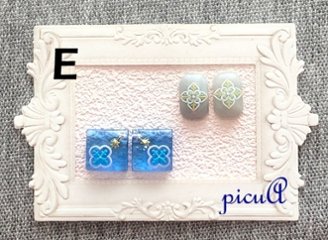 小さなきらめきのレジン製ピアス（イヤリング）＊15展開＊画像