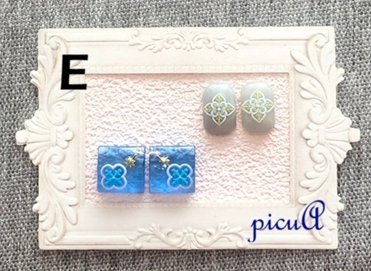 小さなきらめきのレジン製ピアス（イヤリング）＊15展開＊画像