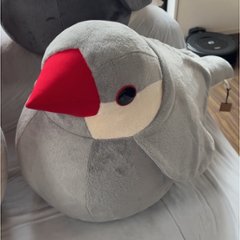 でかでか文鳥ぬいぐるみ[シルバー文鳥] の画像