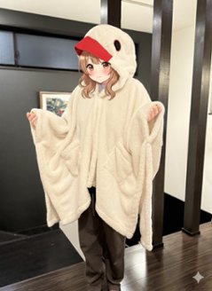 文鳥マント（桜・白）の画像