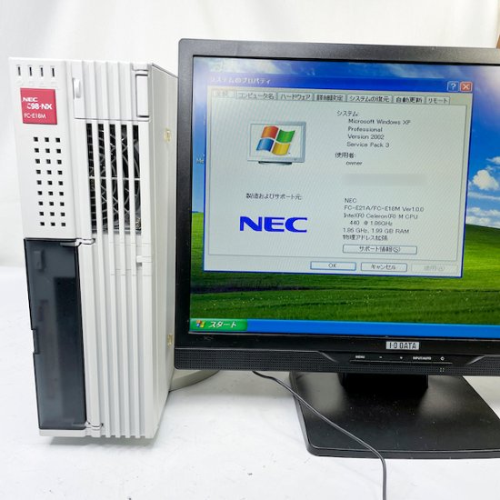 NEC FC98-NX FC-E18M modelSX1V5Z A WindowsXP SP3 HDD 80GB メモリ 2GB 30日保証画像