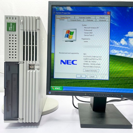 NEC FC98-NX FC-E21A model SY405Z構成 WindowsXP Pro SP3 英語版 HDD 320GB×2 ミラーリング機能 30日保証画像