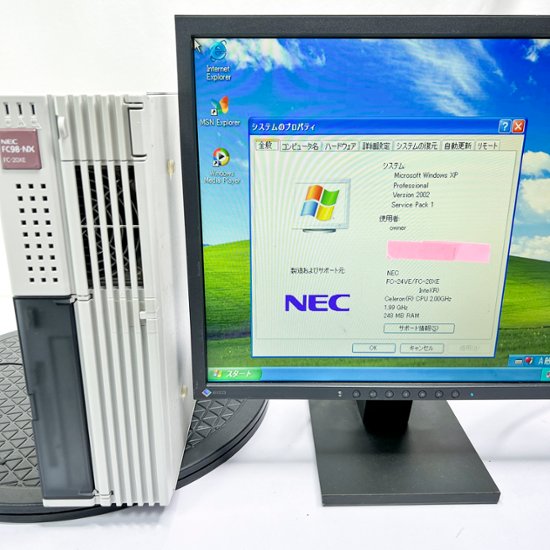 NEC FC98-NX FC-20XE model SX1Z 2ZZ WindowsXP Pro SP1 HDD 80GB メモリ 256MB 90日保証画像