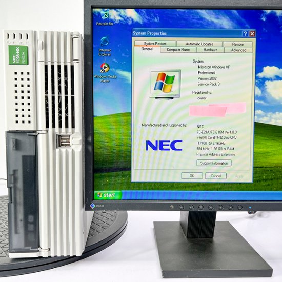 NEC FC98-NX FC-E21A model SY4Q5Z WindowsXP Pro SP3 英語版 HDD 320GB×2 ミラーリング機能 90日保証画像